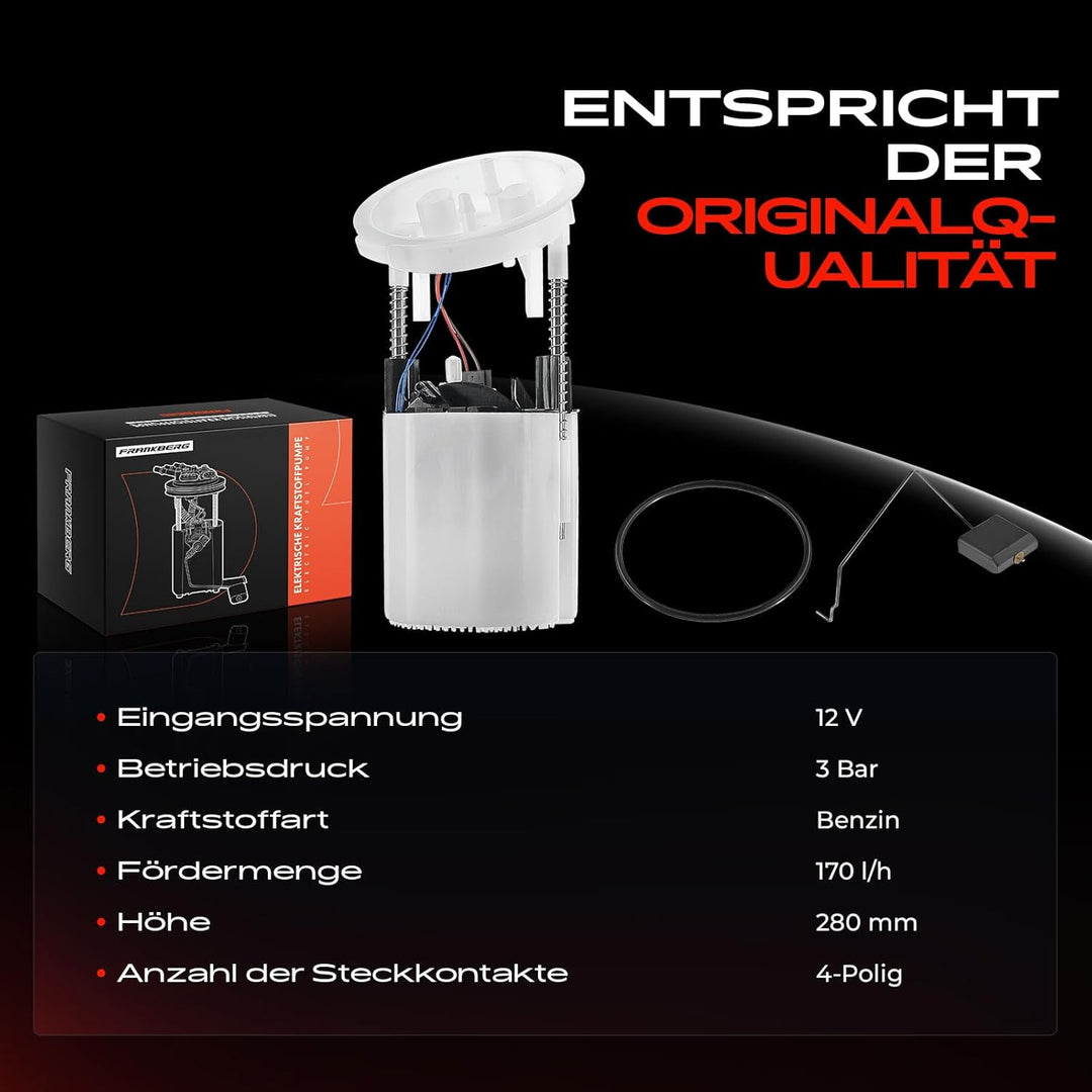 Kraftstoffpumpe Benzinpumpe für E81 E82 E84 E87 E88 E90 E91 E92 E93 1.6L 2.0L 2.5L 3.0L Benzin 2004-