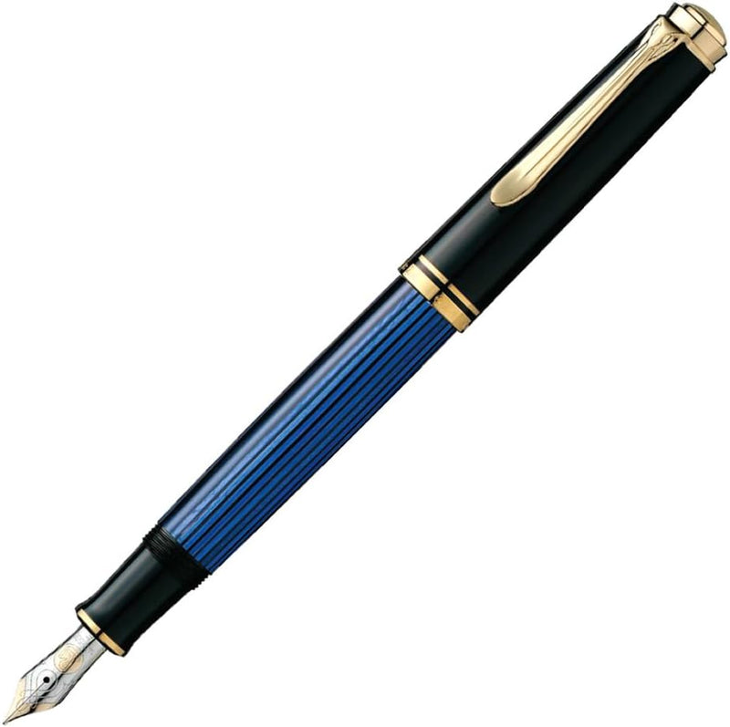 Pelikan Premium M800 Füllfederhalter EF Plume Schwarz/Blau Schwarz / Blau, Schwarz / Blau