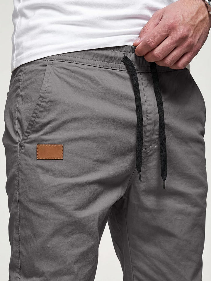 JMIERR Herren Hose Chino Cargo Hose Jogginghose Herren Baumwolle Sporthose Casual Freizeithose Elast