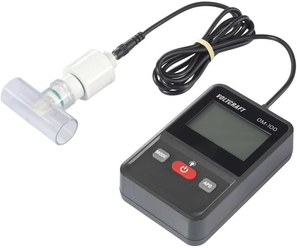 Voltcraft OM-100 Sauerstoff-Messgerät 0-100% Sauerstoff-Messgerät kalibriert Werksstandard (ohne Zer