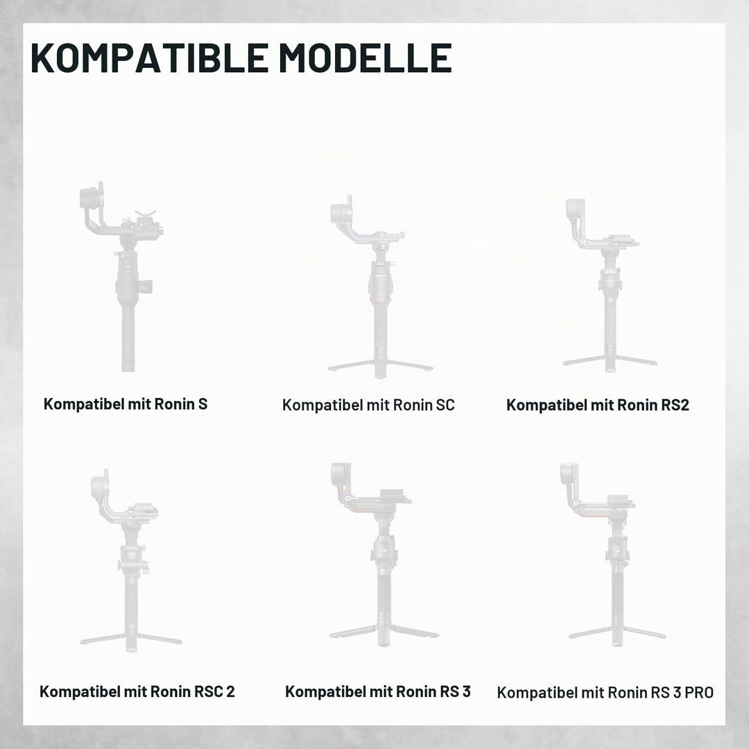 NEEWER Dual Griff Kompatibel mit DJI RS 2/RSC 2/RS 3/RS 3 Pro Ronin S Ronin SC Kamera Gimbal, Doppel