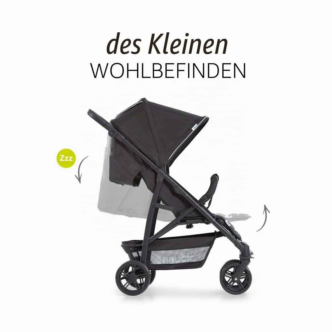 Hauck Buggy Rapid 4 bis 25 kg, Kinderbuggy Klein Zusammenklappbar, mit Liegefunktion, Höhenverstellb