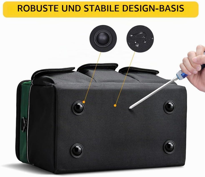 WINHUNT Werkzeugtasche, 14-Zoll Werkzeugtaschen Organizer, Werkzeug Aufbewahrungstasche mit weitem M
