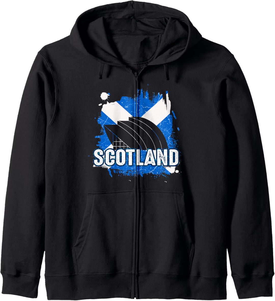 Schottland Flagge Schottisches Wappen Dudelsack Urlaub Land Kapuzenjacke