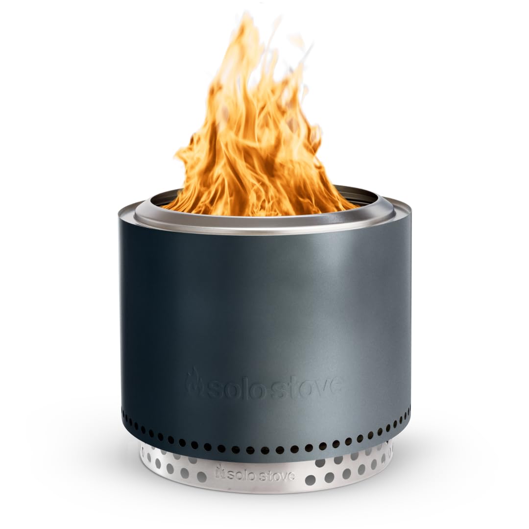 Solo Stove Feuerschale Bonfire 2.0 mit Standfuss | Feuerstelle für Raucharme Holzverbrennung, Heraus