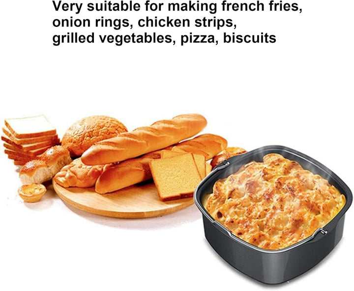Heissluftfritteuse Form,Hitzebeständig Luftfritteuse Zubehör,Backform Kuchenform Airfryer Zubehör Wi