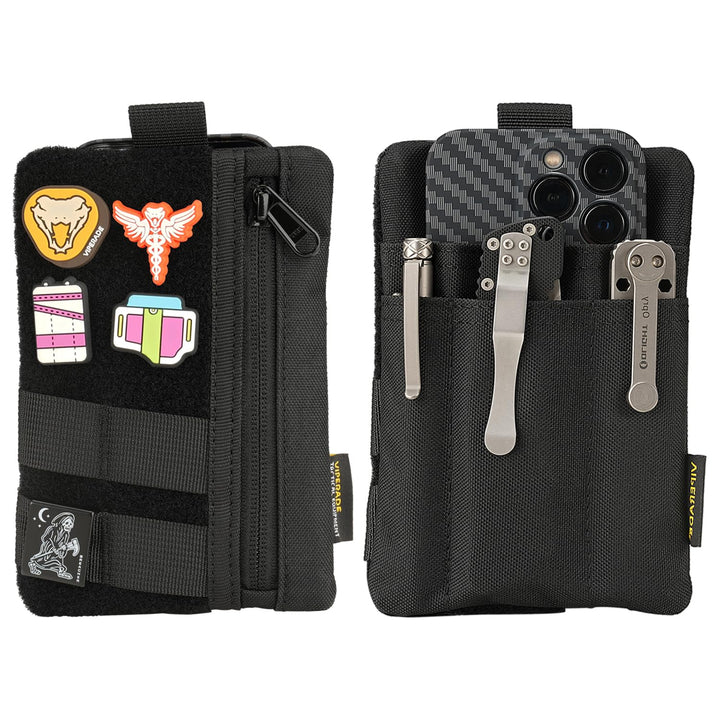 VIPERADE VE27 EDC Organizer Klein EDC Pocket Pouch mit 4 Taschen,Klein Werkzeugtasche EDC Taschen Or