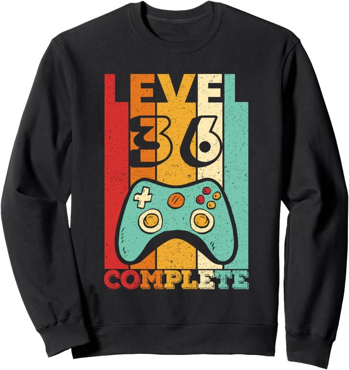 36. Geburtstag Level 36 Gamer 36 Jahre altes Geschenk Sweatshirt
