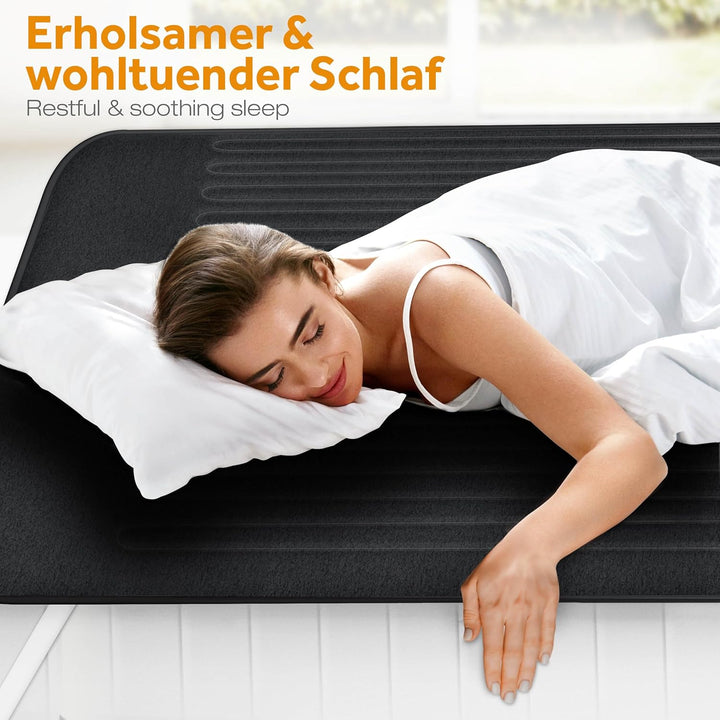 Wärmeunterbett aus Vlies 150 x 80 cm | elektrische Heizdecke mit Abschaltautomatik | Wärmedecke | Ti