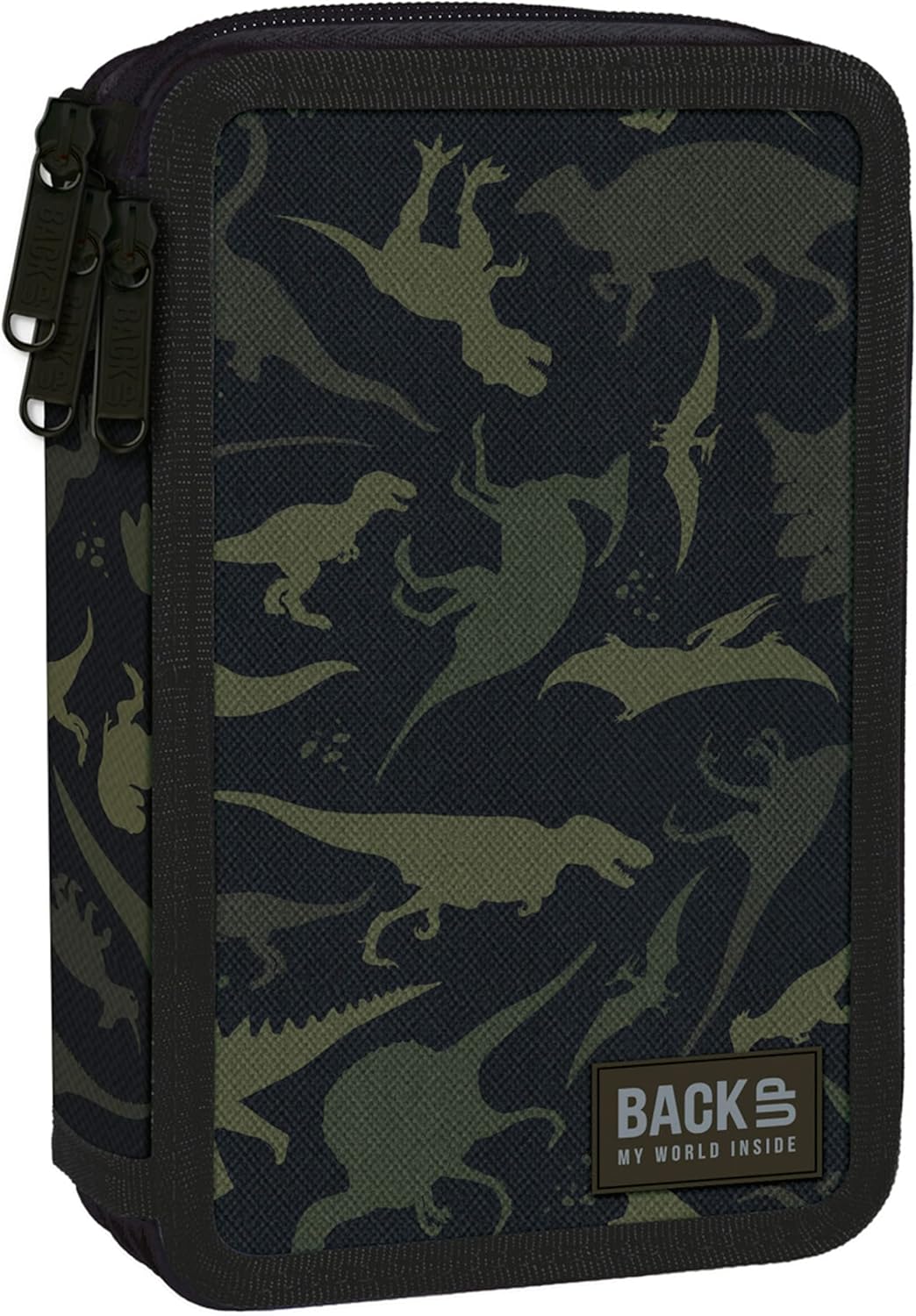 Goldkids Federtasche 3-fache Federmappe Federmäppchen 43-teilig gefüllte Schüleretui Stifte und Pins