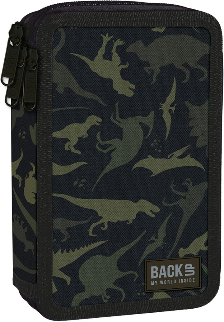 Goldkids Federtasche 3-fache Federmappe Federmäppchen 43-teilig gefüllte Schüleretui Stifte und Pins