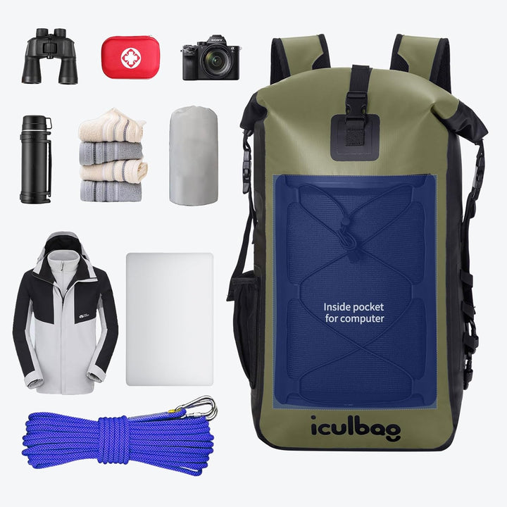 30L/40L Wasserdichter Rucksack BootszubehöR Dry Ferm Bag Wasserfester Rucksack Strandrucksack wasser