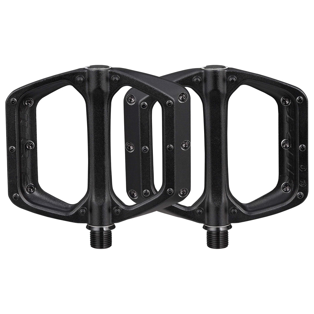Spank Spoon Dc Flache Pedale für Mountainbike/E-Bike/Cycle 100x105mm Schwarz, 100x105mm Schwarz
