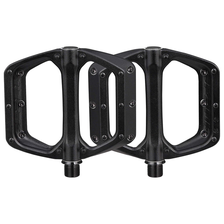 Spank Spoon Dc Flache Pedale für Mountainbike/E-Bike/Cycle 100x105mm Schwarz, 100x105mm Schwarz