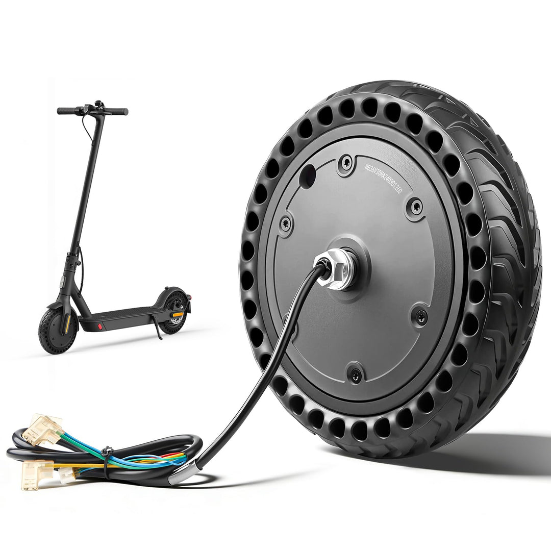 E Scooter Motor 36V 350W für Xiaomi Pro/Pro 2 Motor, 350W Motor mit Vollgummireifen 8,5 Zoll, Hochle