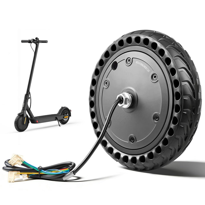 E Scooter Motor 36V 350W für Xiaomi Pro/Pro 2 Motor, 350W Motor mit Vollgummireifen 8,5 Zoll, Hochle