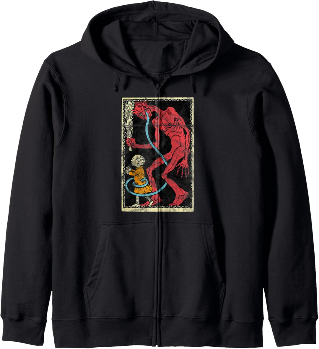 Krampus Weihnachten Dämon Percht Horror Okkult Kapuzenjacke