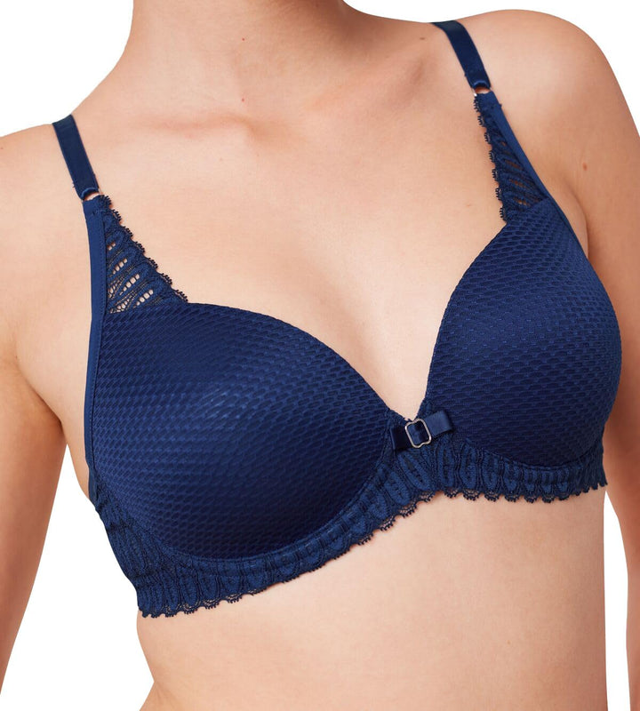 Triumph - Aura Spotlight T - Damen - Schalen-BH - schmale Träger - mit Bügel 70A Deep Water, 70A Dee