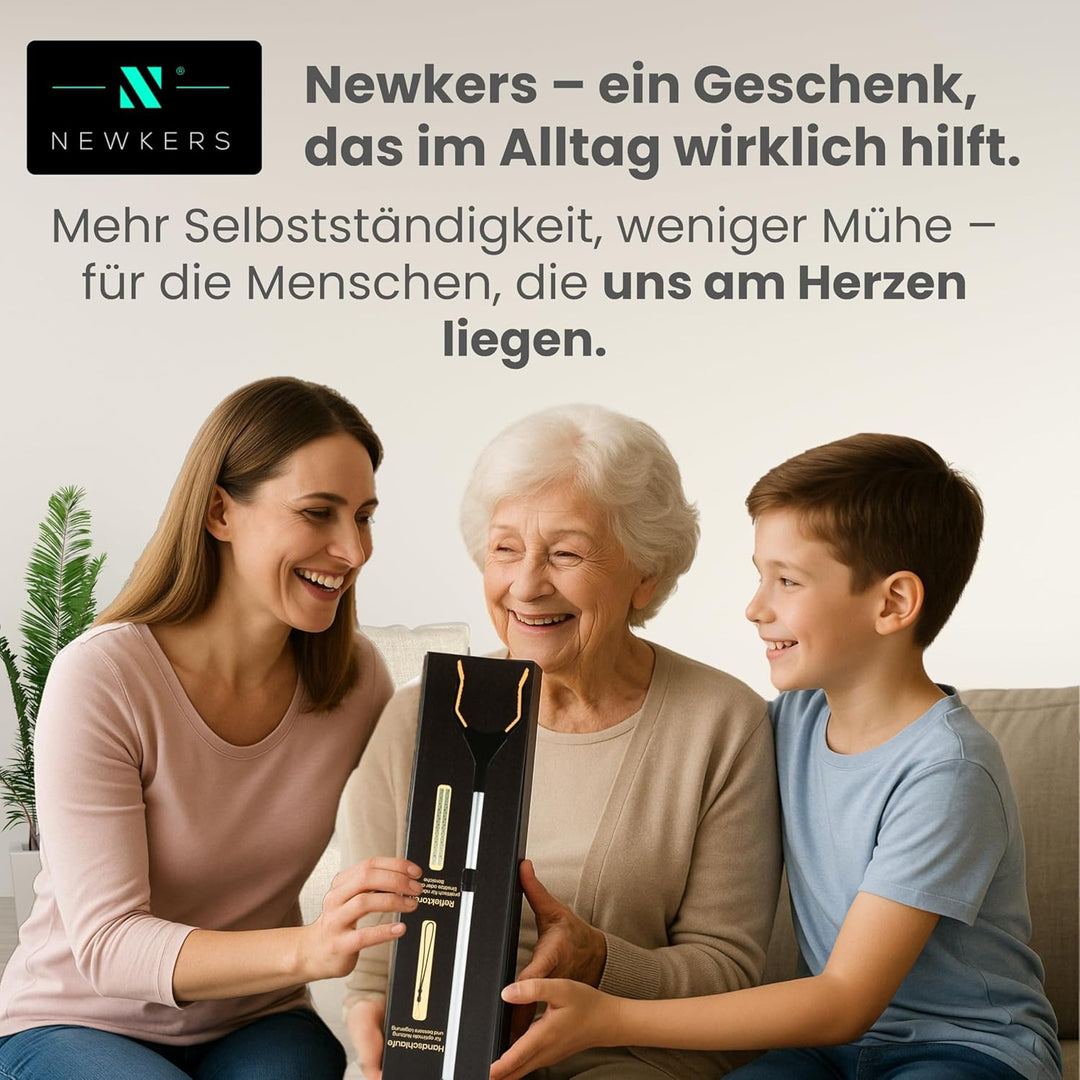 [75-111cm] Greifzange für Senioren, Greifer mit Aluminium Teleskop Stange für individuelle Einstellu