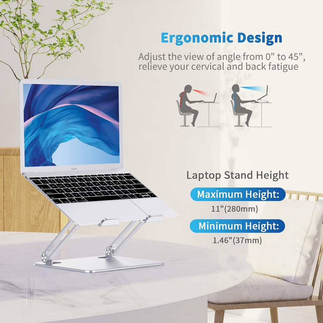 Gokeda Laptop Ständer, ergonomischer Laptopständer aus Aluminiumlegierung für den Schreibtisch, Note