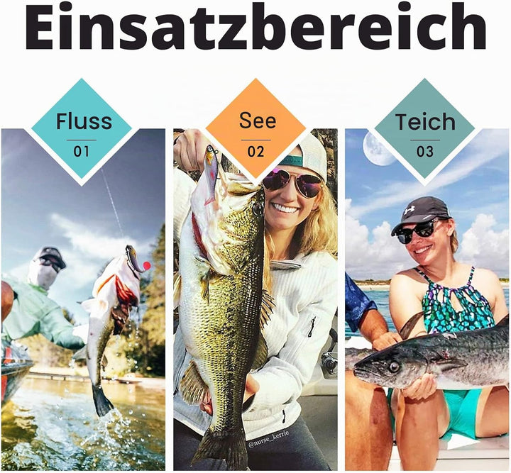 TRUSCEND Gummifische Angelköder für Forelle Zander & Barsch, Kunstköder Angelausrüstung Gummiköder A