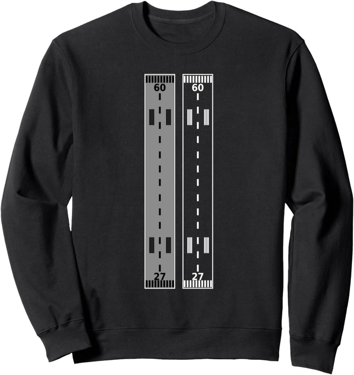 Landebahn Flugzeug I Geschenk Pilot I Flieger Sweatshirt