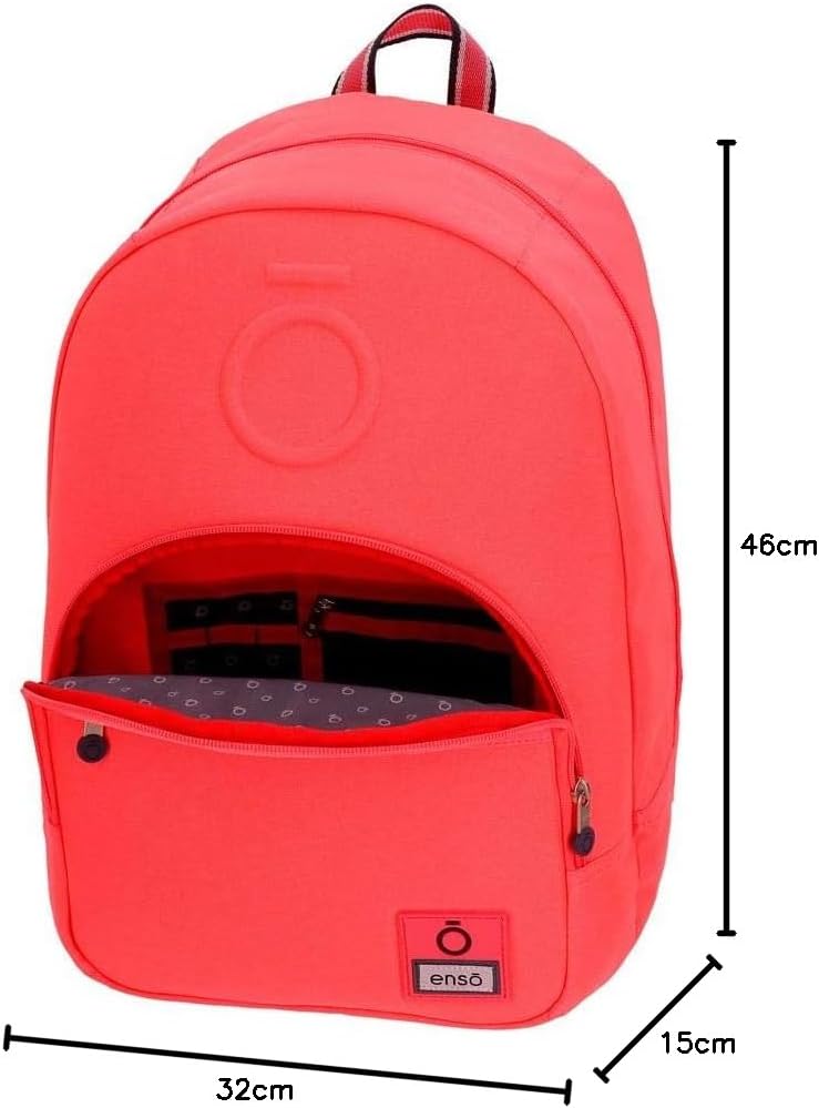 Enso Basic An Trolley anpassbarer Rucksack Orange 32x46x15 cms Polyester für 15,6"-Laptop 22.1L Kora