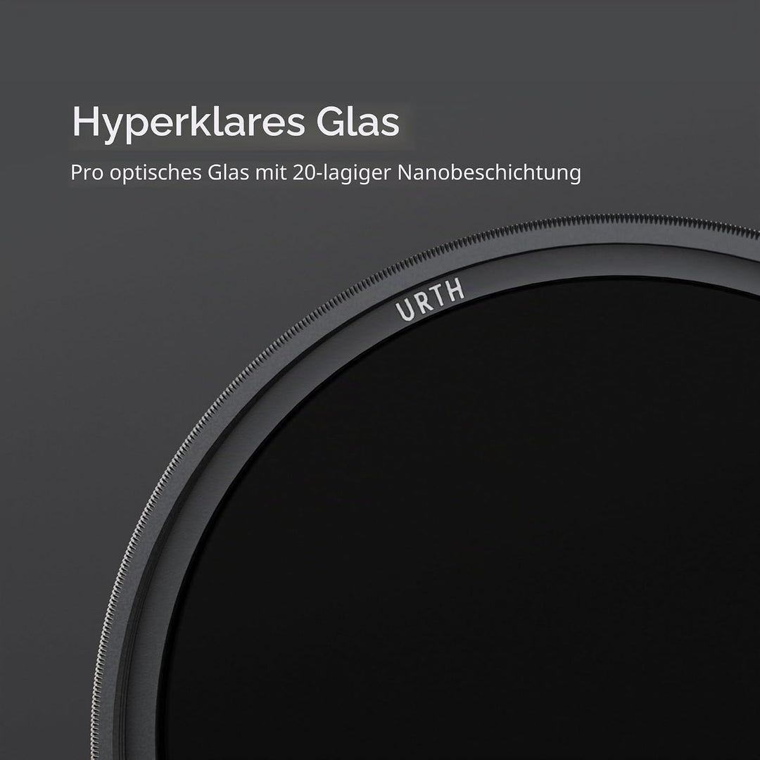 Urth 77 mm Graufilter ND8 (3 Stop) ND Filter (Plus+) 77mm, 77mm