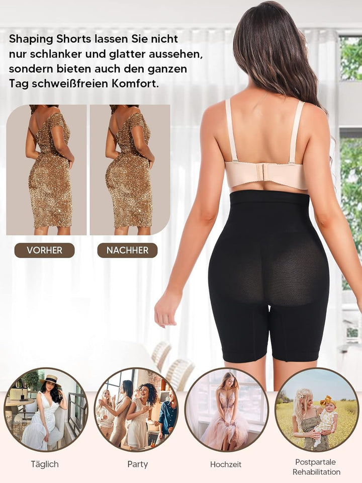 SLIMBELLE Miederpants Bauch Weg Damen Figurenformend Miederpants Tummy Control Shapewear Unterhose M