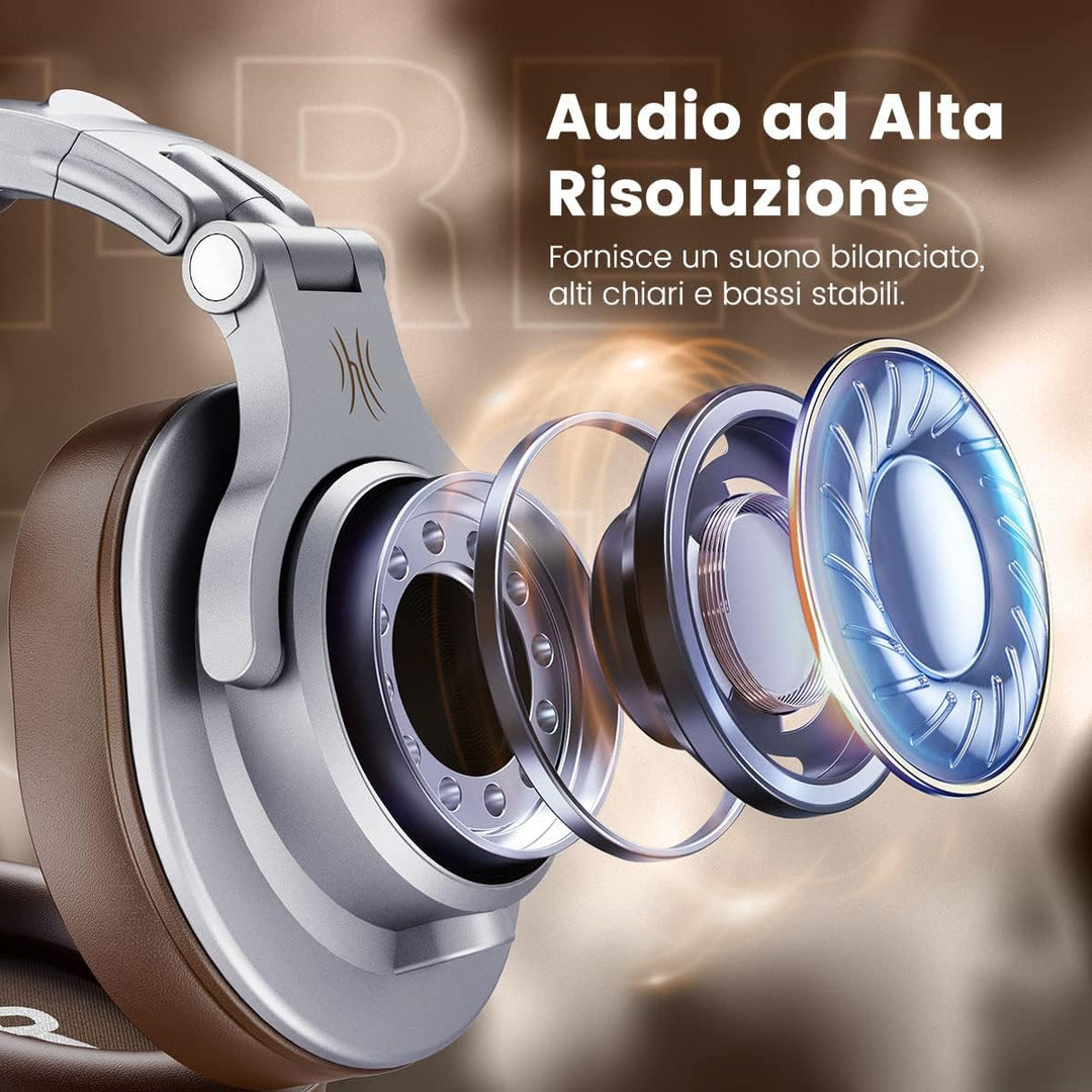 OneOdio Kopfhörer Over Ear, DJ Kopfhörer mit Kabel, Professionell Geschlossener Studio HiFi Kopfhöre