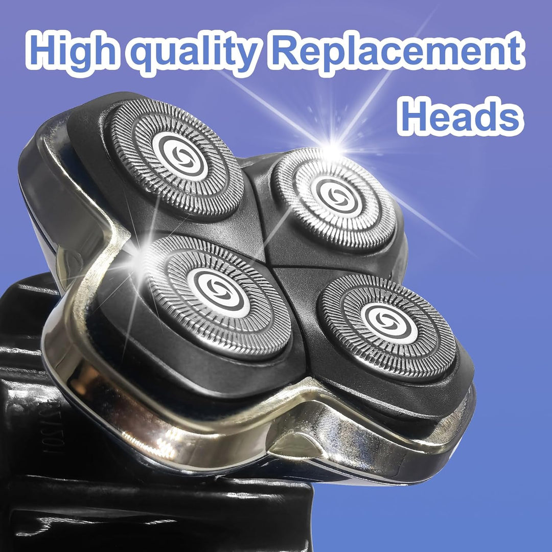 8 Stück Ersatzköpfe kompatibel mit Skull Shaver Pitbull Elektrorasierer