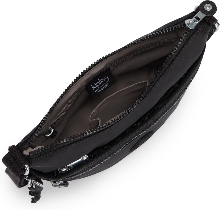 Kipling Damen Arto Crossbody, Schwarz (Black), 25x21x3 centimeters (B x H T) EU Black Noir, Black No