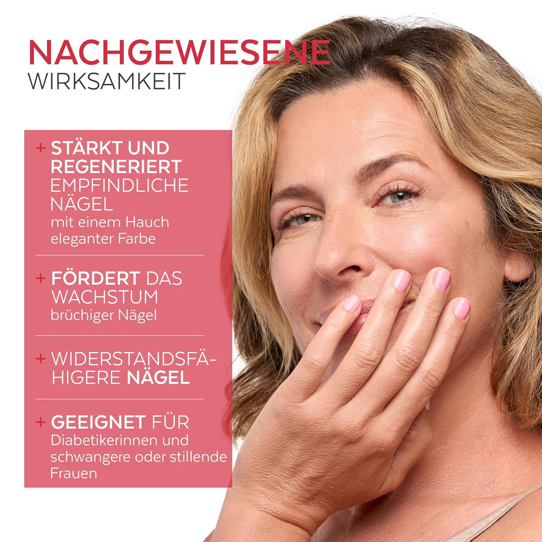 Nagelhärter Lack mit Biotin, Silizium und Keratin - Stärkt und repariert beschädigte, geschwächte, b