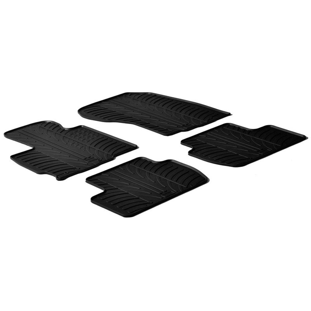 Gledring Satz Gummimatten kompatibel mit Mitsubishi Outlander 2010-2012 (T Profil 4-teilig + Montage