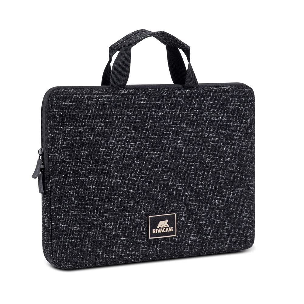 Rivacase Laptophülle mit Griffen bis 14" Sleeve - wasserdichte und ultraleichte Notebooktasche - kom