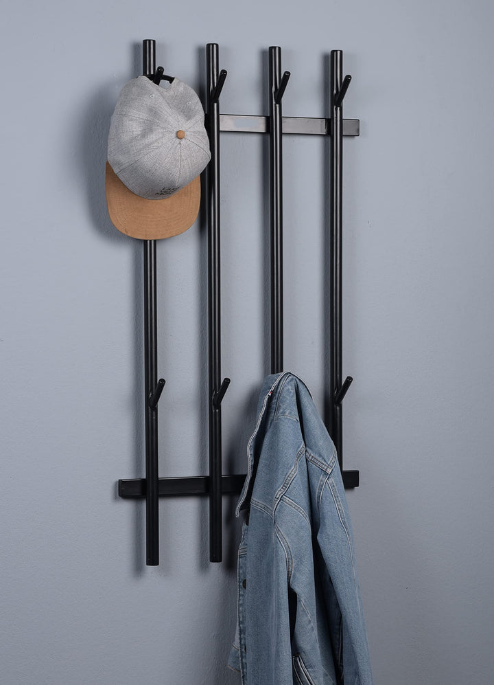 M2 Kollektion Vigo Garderobe, Metall, schwarz, 46x90x8