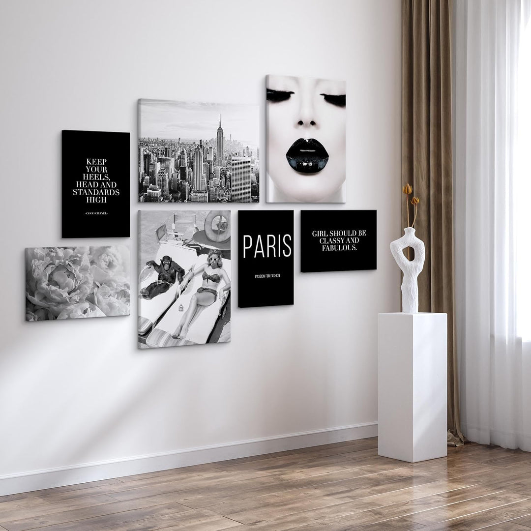 Muralo - Wandbilder Set - Leinwand Bilder Set Aufhängefertig - Bilder für Wohnzimmer Schlafzimmer -