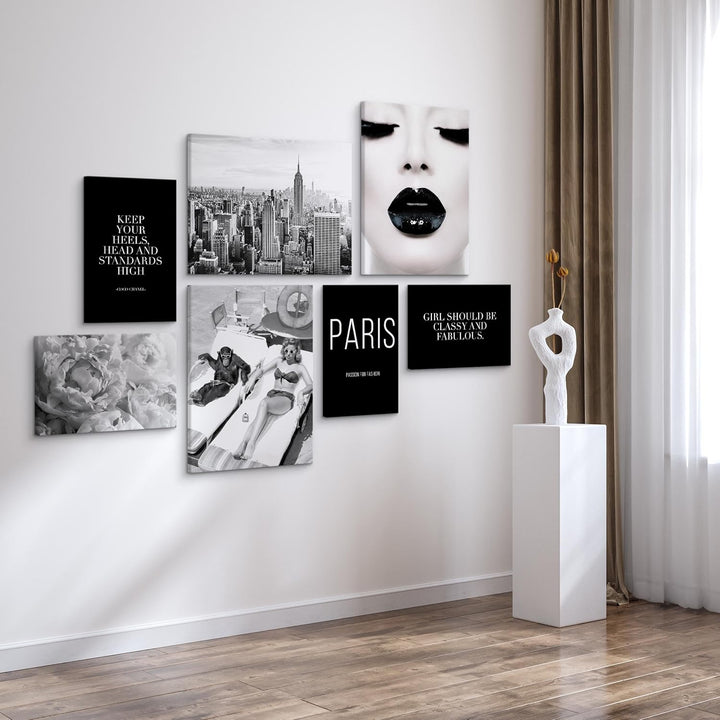 Muralo - Wandbilder Set - Leinwand Bilder Set Aufhängefertig - Bilder für Wohnzimmer Schlafzimmer -