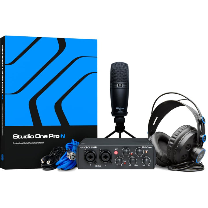 PreSonus AudioBox 96 Studio - 25-jährige Jubiläumsausgabe Interface, Mikrofon, Kopfhörer mit Softwar