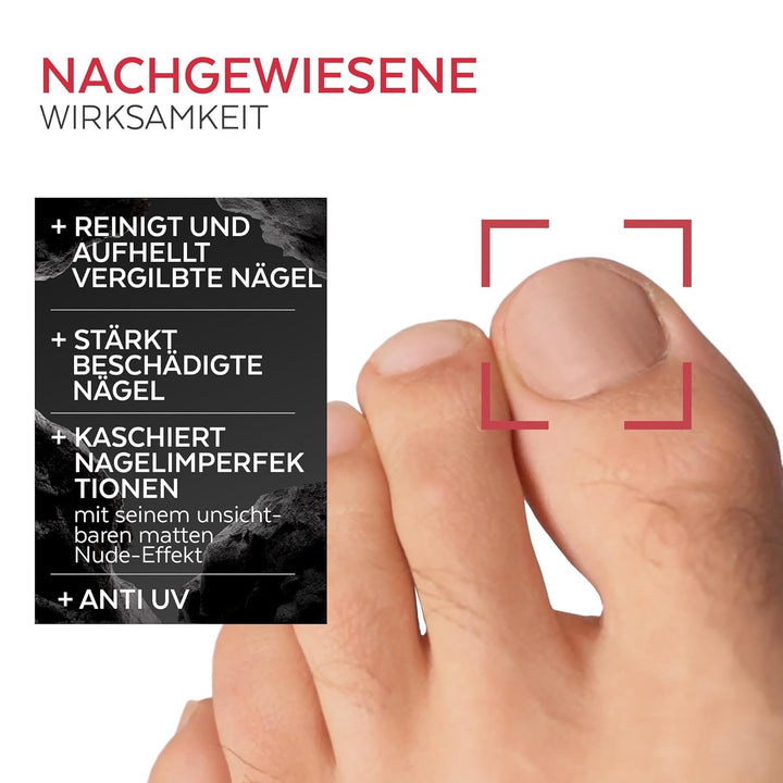 PODERM - TEABAUM-NAGELLACK COLOR CARE FÜR MANNER - Kaschiert Die Gelbe Und Brüchige Nägel - 2 IN 1 P