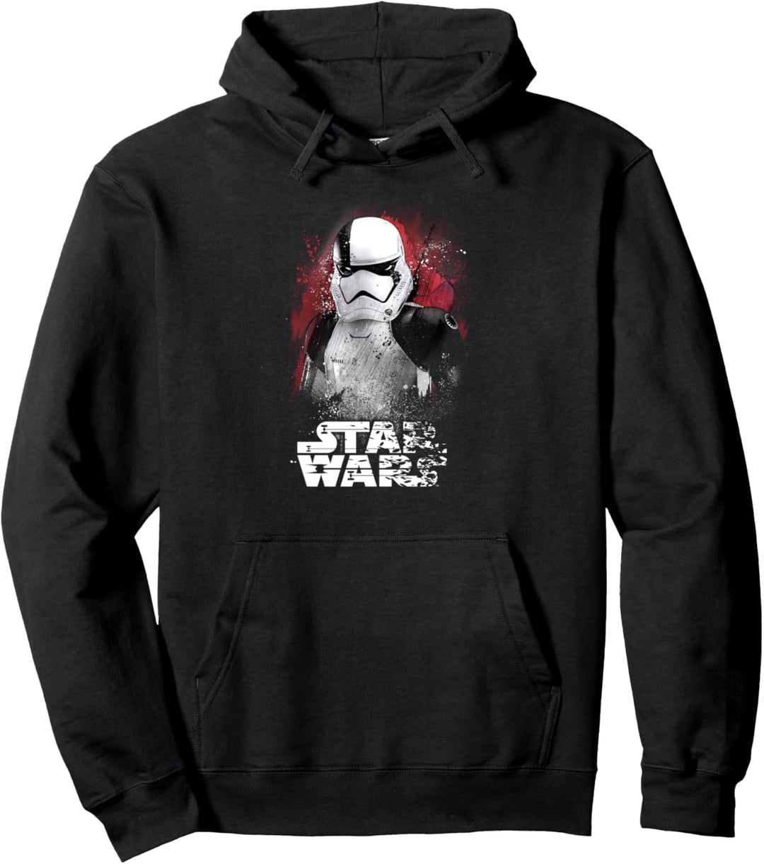 Star Wars The Last Jedi Trooper Shattered Portrait Pullover Hoodie
