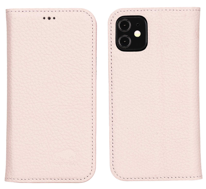 Solo Pelle aufklappbare Lederhülle kompatibel für iPhone 12 Mini in 5.4 Zoll inkl. 1 Kartenfach für