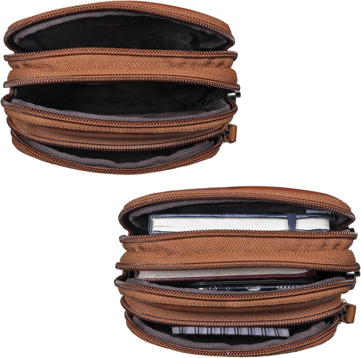 STILORD 'Tertius' Herren Umhängetasche Leder mit 3-in-1 System Männerhandtasche Handytasche zum Umhä