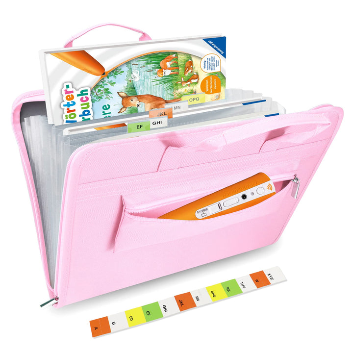Annmore Tasche für Tiptoi Stift, und für 1-5 Tiptoi Bücher, Rosa Transporttasche für TipToi Starters