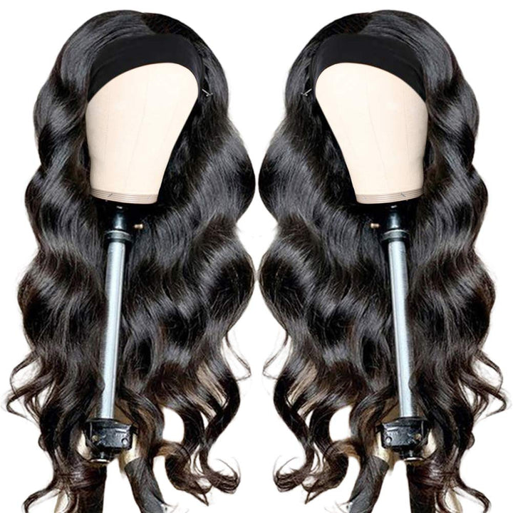 Dan&amp;Dre Curly Wave Stirnband Perücke, für Frauen Modische verstellbare Stirnband Schal Perücke Hocht