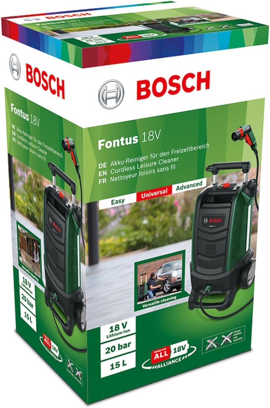 Bosch Home and Garden Bosch Akku Outdoor Reiniger Fontus 18V (ohne Ladegerät und Akku, 18-Volt-Syste