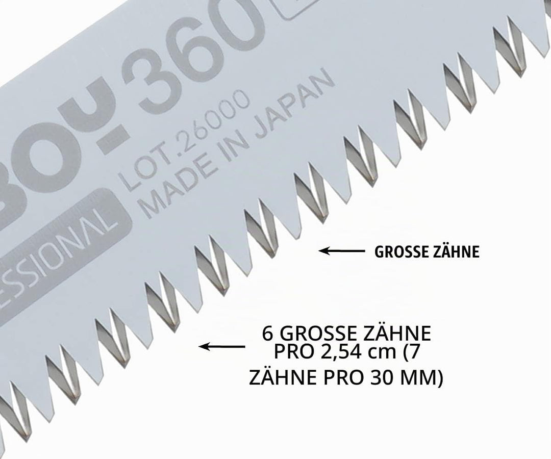 Silky Bigboy, Handsäge, 355-36 Ersatzblatt, grob, Ersatzblatt, grob
