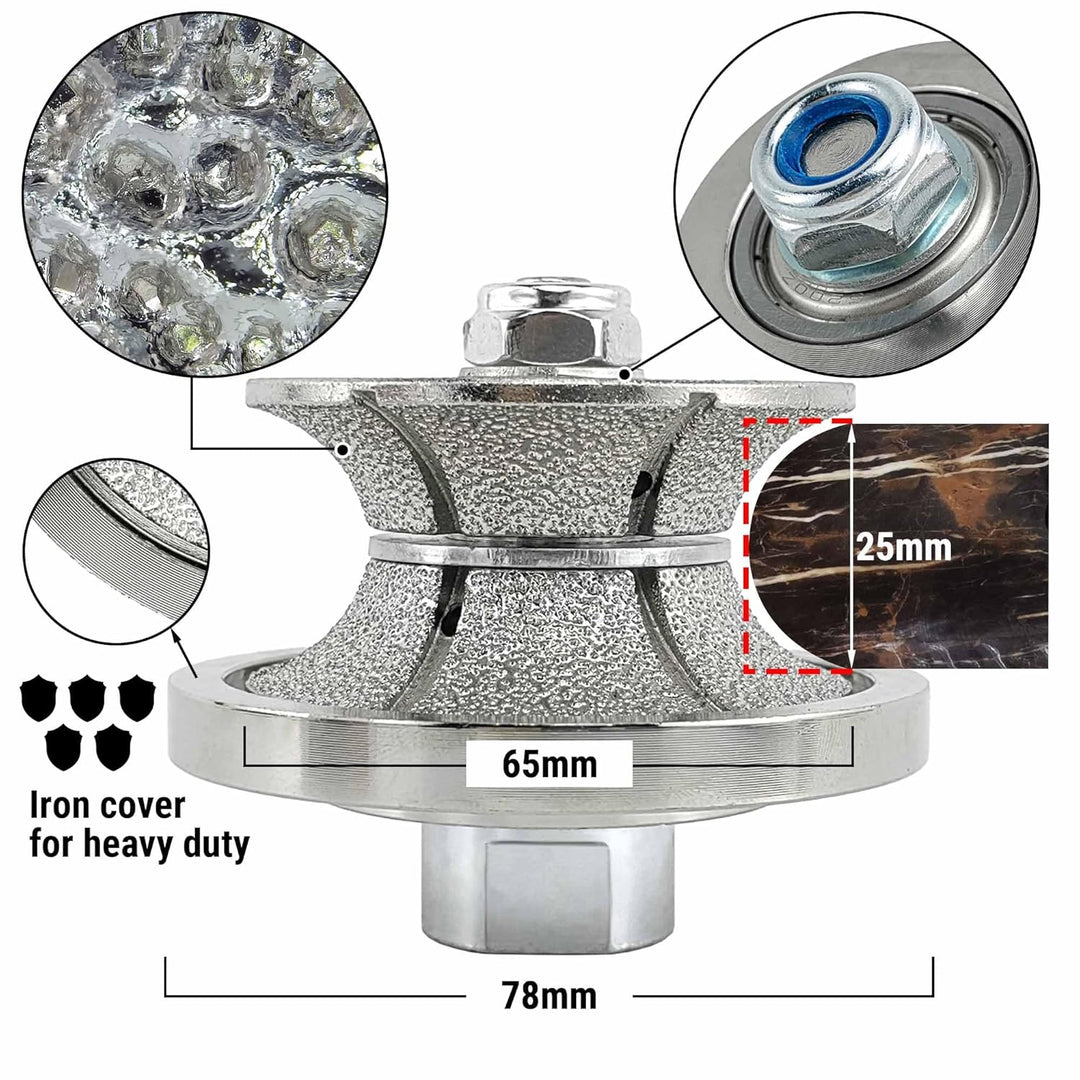 NBB Diamant-Profilscheibe Diamantfräser Fräsbohrer Trennreibahle Profilierungs-Bit für Porzellan Fli