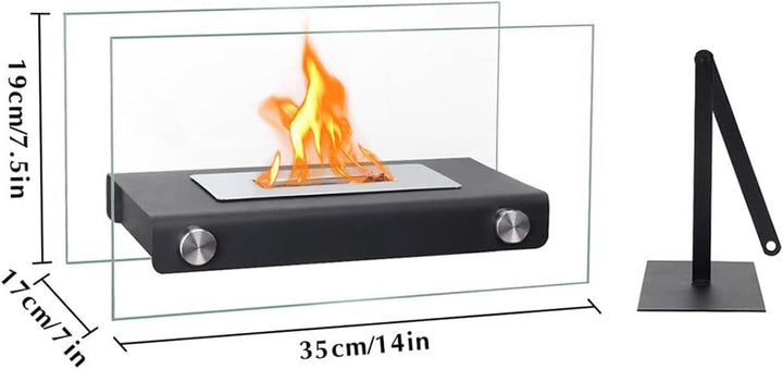Feuerstelle Für Den Tisch | Tragbarer Windgeschützter Terrassenofen | Rechteckige Feuerstelle Mit Ei