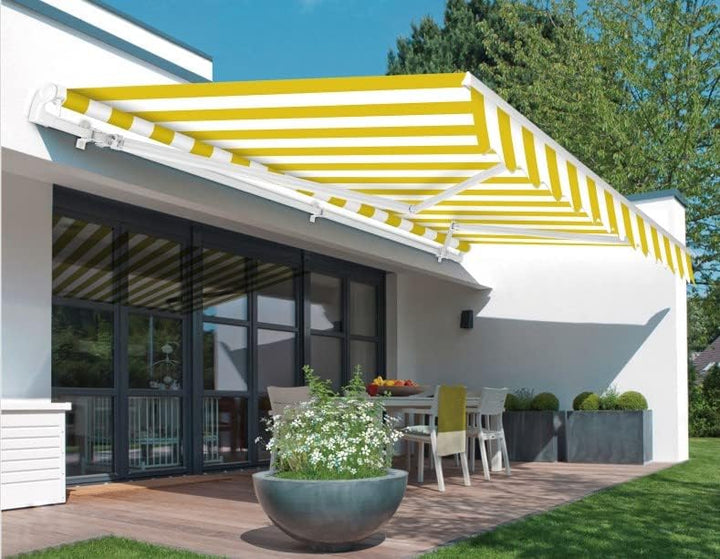 home Trends Markisenstoff Markise mit Volant 4 x 3 m Markisenbespannung ersatzstoff 387 x 300cm Balk